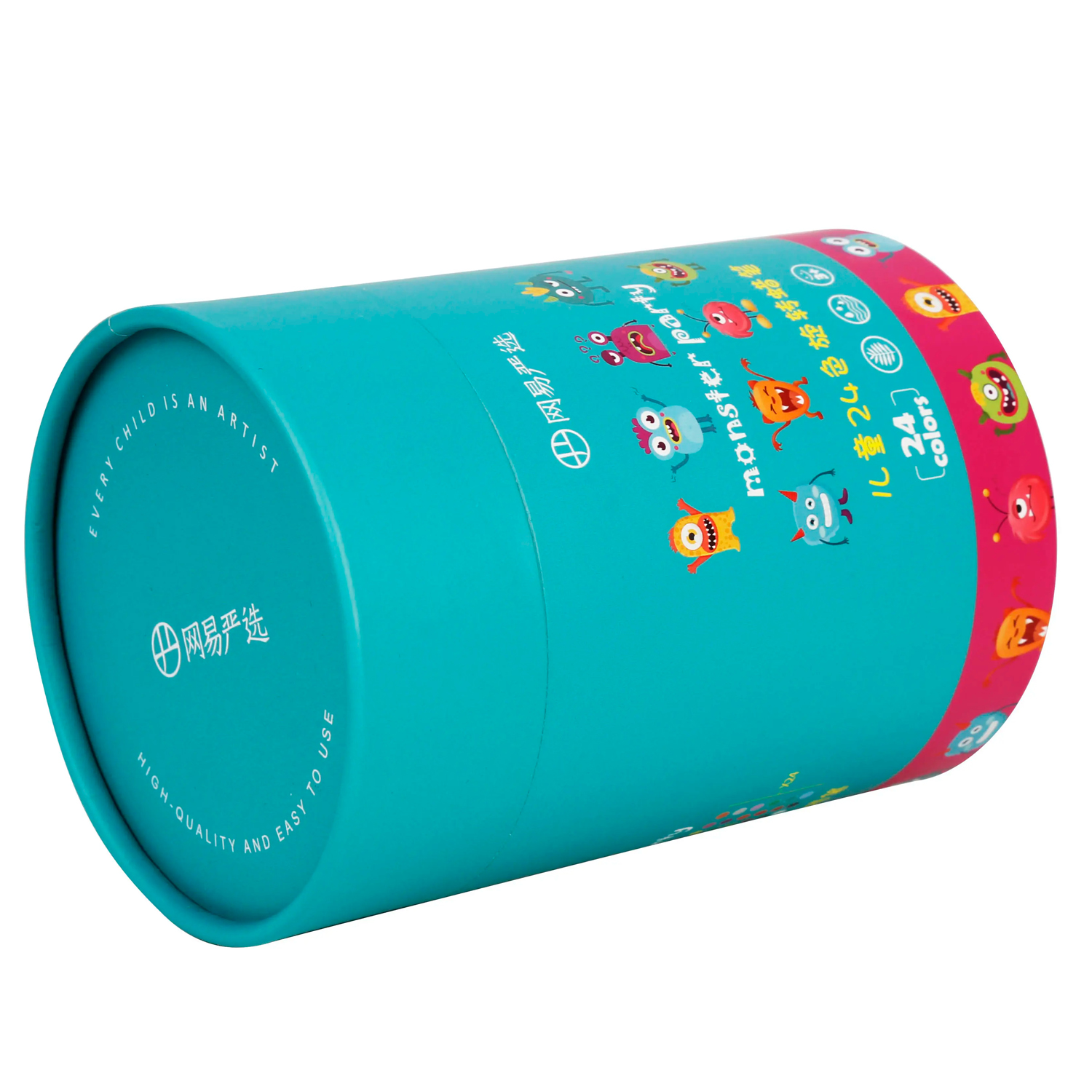  Caixa de Tubo de Papel Cilíndrico para Embalagem de Crayon de Luxo por Atacado  