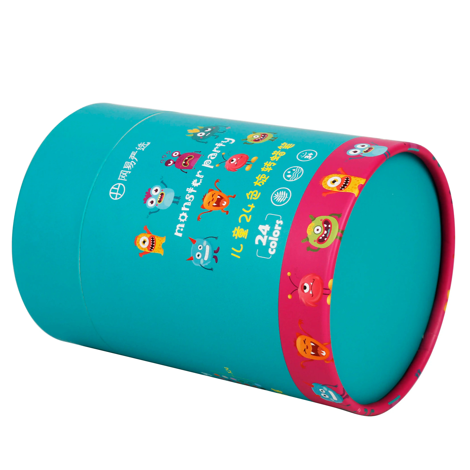  Caixa de Tubo de Papel Cilíndrico para Embalagem de Crayon de Luxo por Atacado  