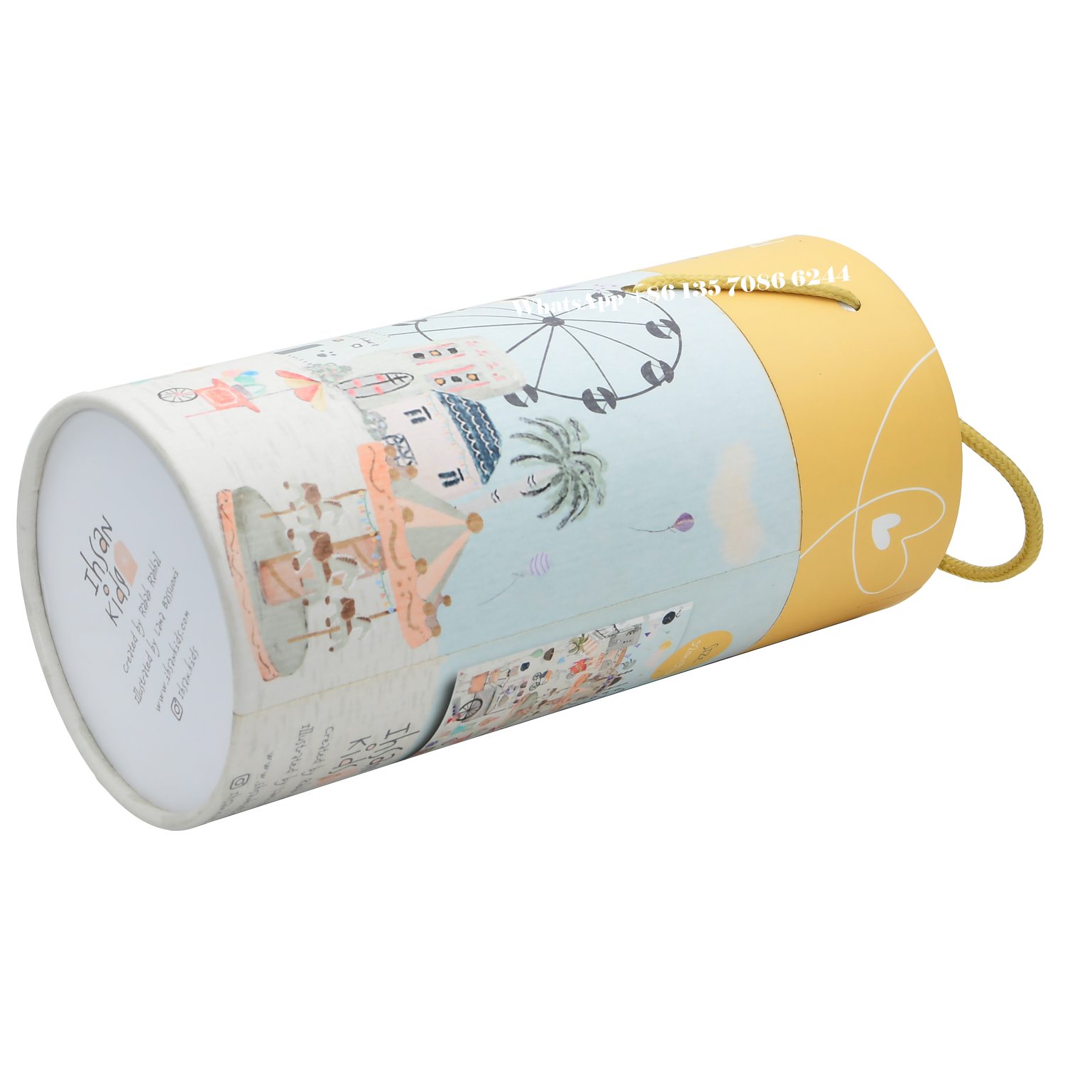 Jigsaw Paper Tube Packaging Puzzle Cardboard Cylinder Boxes  