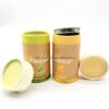 Airtight Food Grade Metal Lid Paper Tea Tube Packaging Box