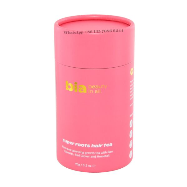 Airtight Tinplate Lid Hair Tea Paper Tube Box Packaging