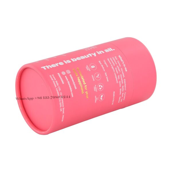 Airtight Tinplate Lid Hair Tea Paper Tube Box Packaging