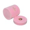 All Velvet Covered Round Boxes, Pink Velvet Flower Round Boxes with Silk Handle