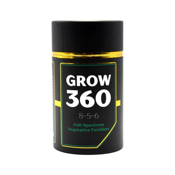 Aluminum Foil Black Paper Tube Box for Vegetative Fertilizer Packaging with Gold Hot Stamping