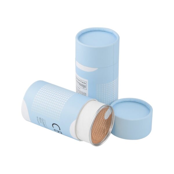 Aluminum Foil Easy Peel Off Lid CBD Paper Tube Packaging Paper Cans Paper Canister