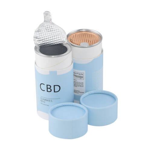 Aluminum Foil Easy Peel Off Lid CBD Paper Tube Packaging Paper Cans Paper Canister Aluminum Foil Easy Peel Off Lid CBD Paper Tube Packaging Paper Cans Paper Canister