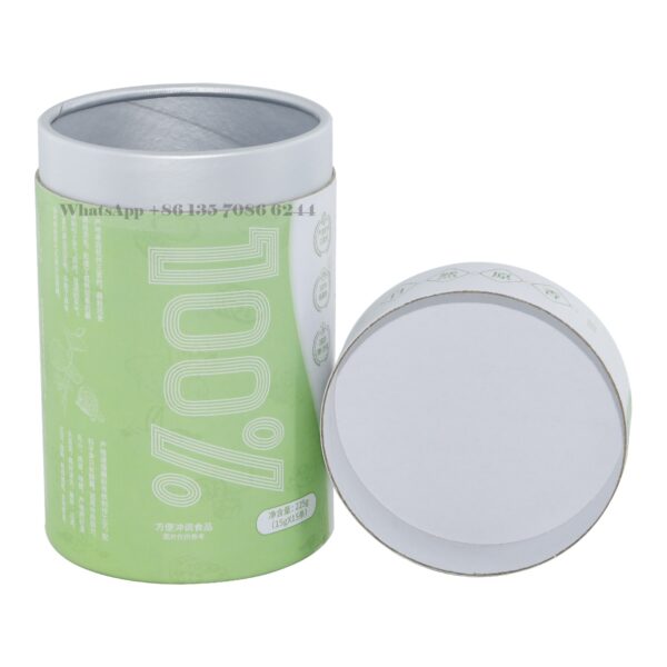 Aluminum Foil Lining Lotus Root Powder Paper Tube Packaging