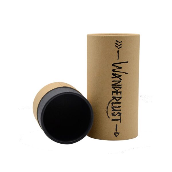 Bio-degradable Kraft Paper Tube Box for Supplements, Food Kraft Cardboard Tube Boxes