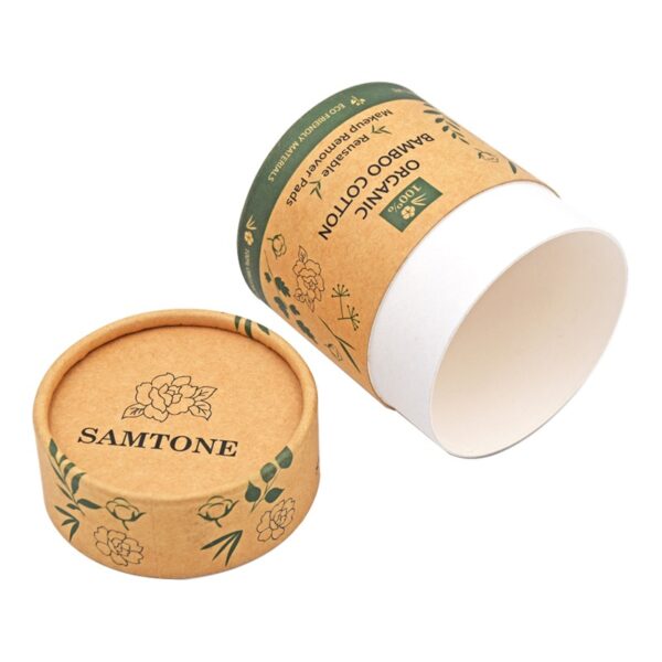 생분해성 크래프트 튜브 상자 재활용 골판지 종이 튜브 원형 화장품 포장재