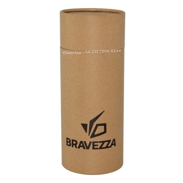 Biodegradable Natural Brown Kraft Paper Tube Box Packaging