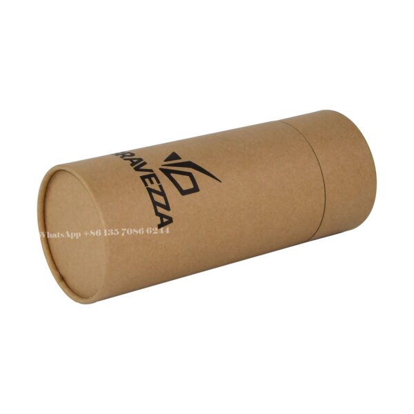 Biodegradable Natural Brown Kraft Paper Tube Box Packaging