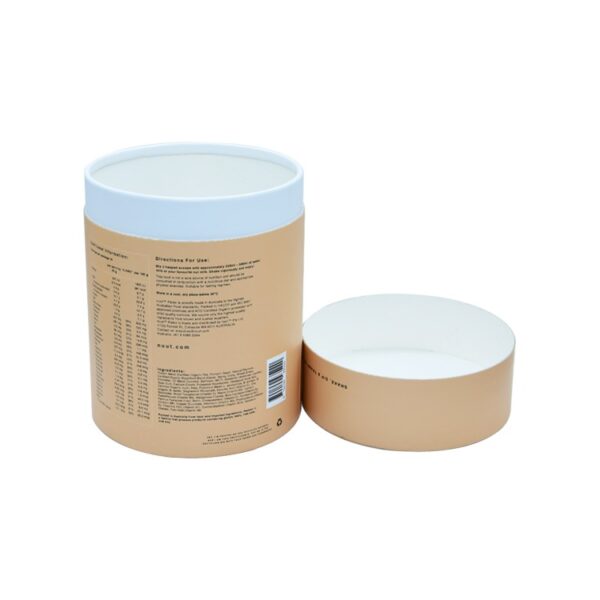 Biodegradable Paper Tube Boxes Cylinder Gift Box Tube Packaging for Protein Powder Biodegradable Paper Tube Boxes Cylinder Gift Box Tube Packaging for Protein Powder