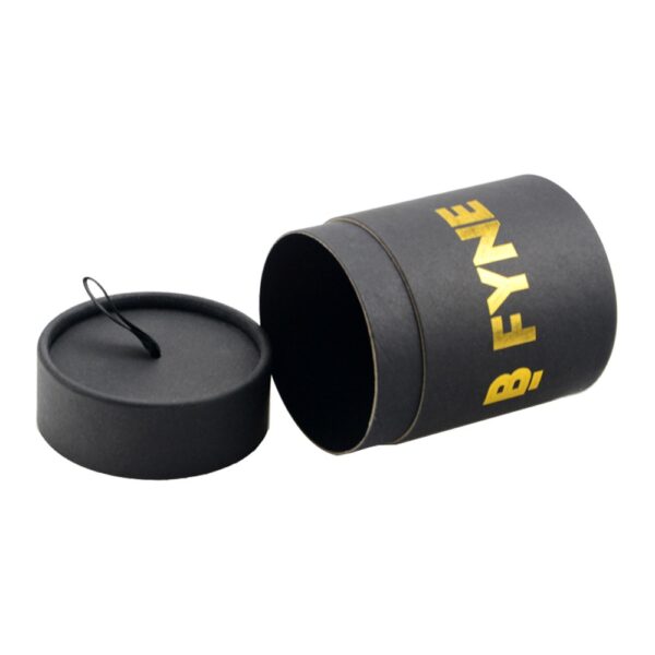 Black Cardboard Cylindrical Box for Bikini Packaging, Paper Tube Packaging for Swimsuits Black Cardboard Cylindrical Box for Bikini Packaging, Paper Tube Packaging for Swimsuits