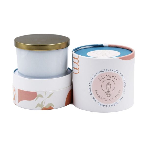 Buy Best Custom Cardboard Tube Candles Packaging Boxes with Candle Jars Holder