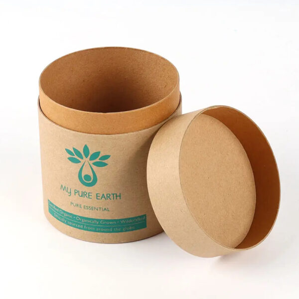 Frasco de óleo essencial artesanal Recipientes de caixa de tubo de papel kraft