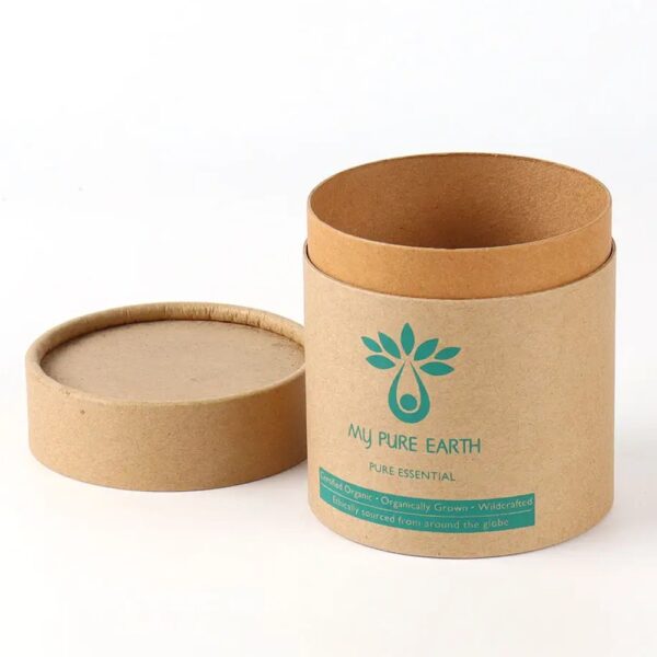 Frasco de óleo essencial artesanal Recipientes de caixa de tubo de papel kraft