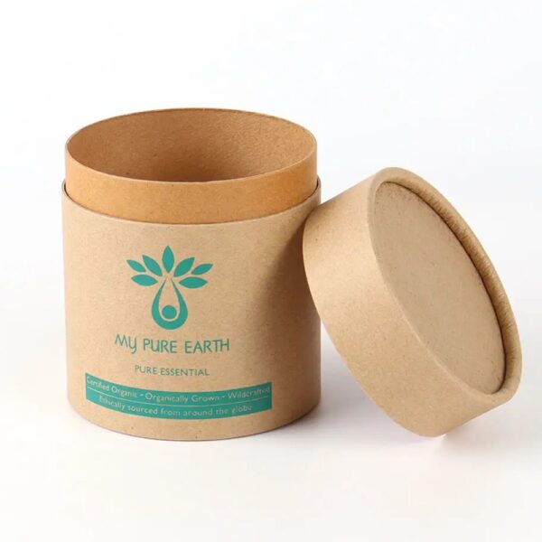 Frasco de óleo essencial artesanal Recipientes de caixa de tubo de papel kraft