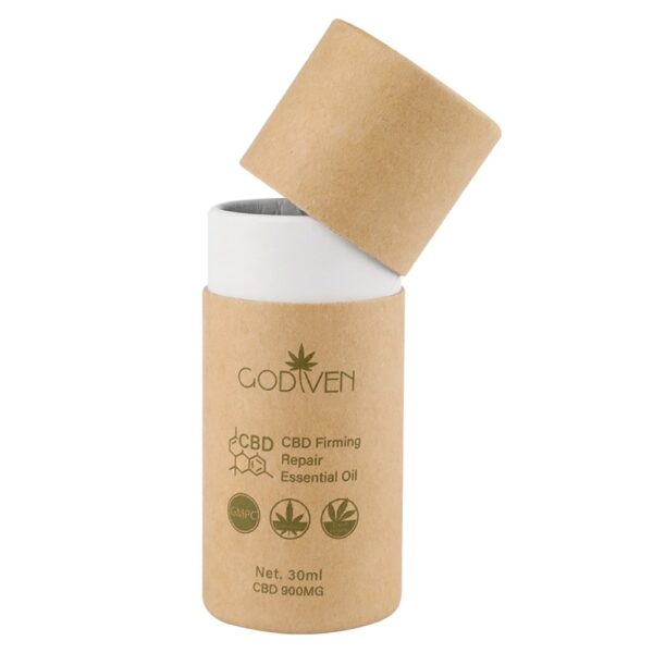 Custom CBD Essential Oil Kraft Paper Tube, Craft Cardboard Tube for Essential Oil Bottle