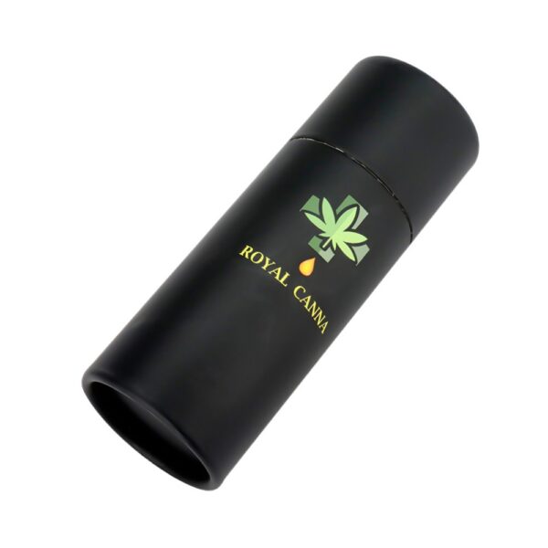 Custom CBD Oil Bottles Paper Tubes Packaging Black Cannabis Oil Paper Tube Boxes
