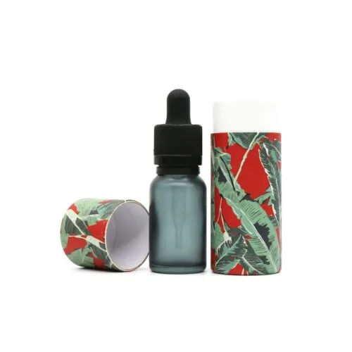 맞춤형 CBD 오일 드롭퍼 병 종이 튜브 포장, 에센셜 오일 병 포장 튜브