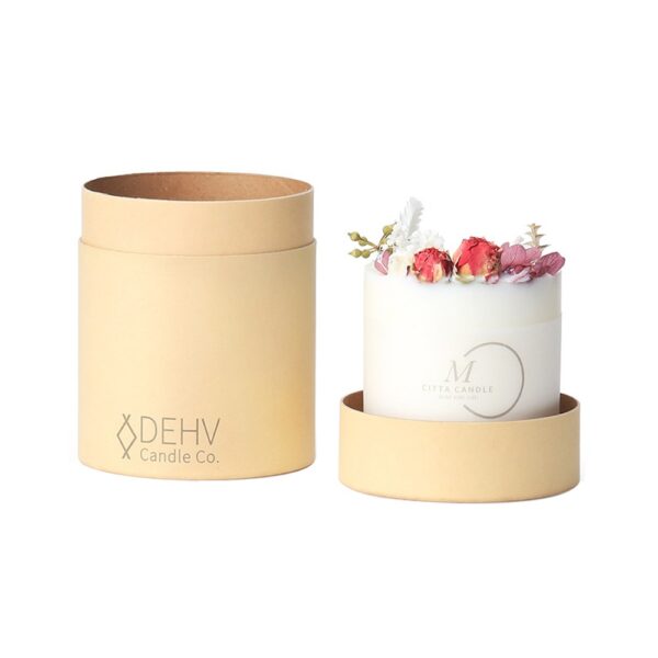 Custom Candle Cardboard Cylinder Tube Packaging, Cardboard Tube Packaging for Candle