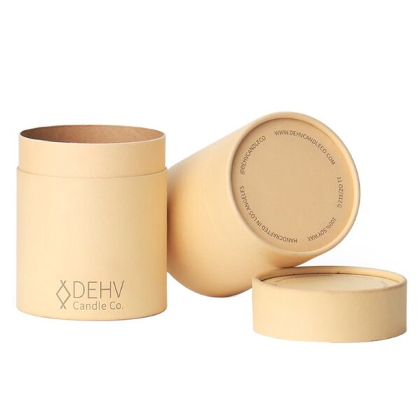 Custom Candle Cardboard Cylinder Tube Packaging, Cardboard Tube Packaging for Candle