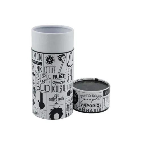 맞춤형 대마초 꽃 종이 튜브 포장, 맞춤형 마리화나 골판지 튜브 포장