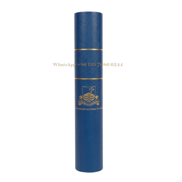 Custom Fancy Texture Paper Tube Box Packaging for Diploma