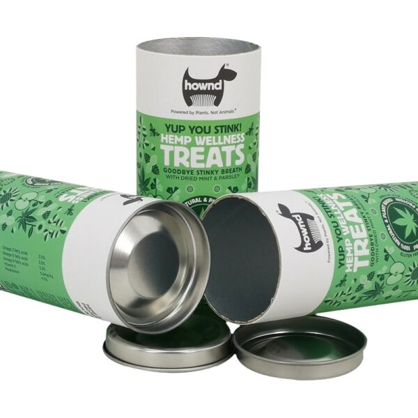 Custom Hemp Protein Powder Cardboard Tube Packaging with Aluminum Foil Lining Custom Hemp Protein Powder Cardboard Tube Packaging with Aluminum Foil Lining