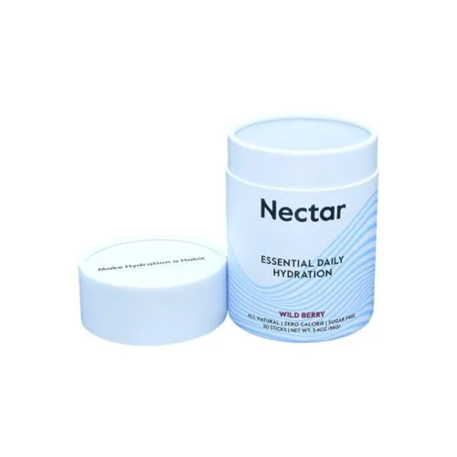 Embalagem de pó de hidratação personalizada Caixa de cartão redonda Caixa de tubo de papel vazia