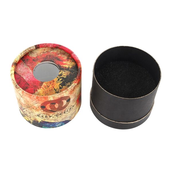 Custom Jewelry Cardboard Cylinder Container Paper Tube Packaging with Window Custom Jewelry Cardboard Cylinder Container Paper Tube Packaging with Window