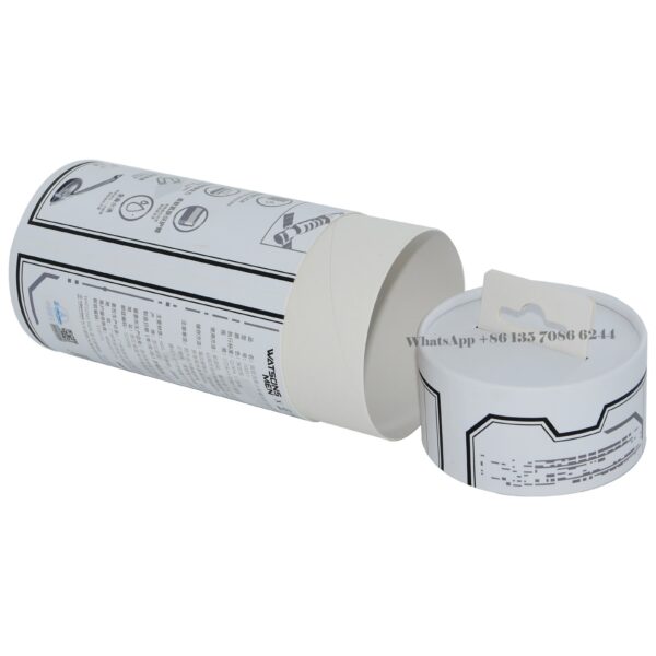 Custom Luxury Razor Cardboard Tube Packaging with Hanger Tag