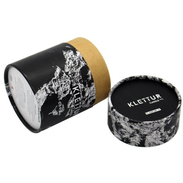Custom Printed Cardboard Tube Candles Box, Eco friendly Candle Jar Paper Tube Box Packaging