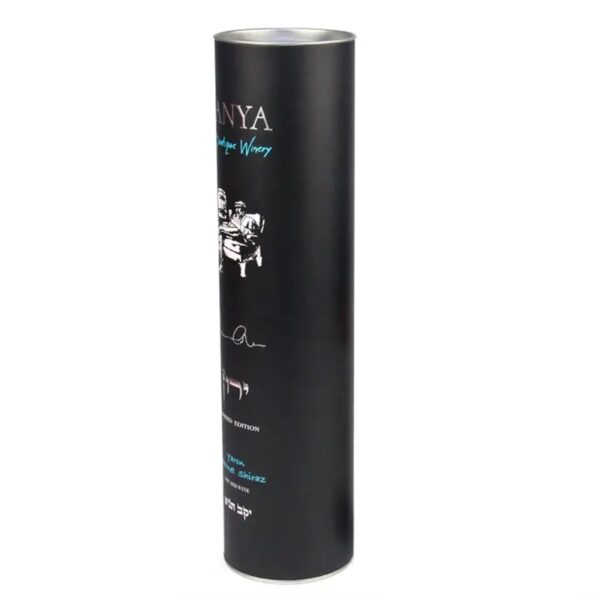 Custom Printed Metal Lid Wine Whiskey Bottle Tube Packaging Custom Printed Metal Lid Wine Whiskey Bottle Tube Packaging