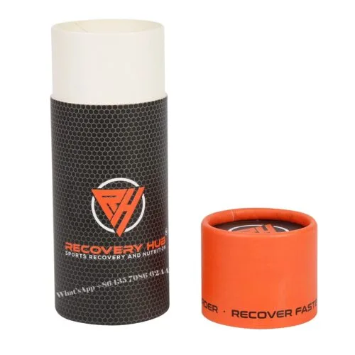 Custom Printed Recovery Oil Cardboard Tube Box Packaging