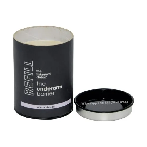 注文の印刷の股の粉のペーパー管箱の包装