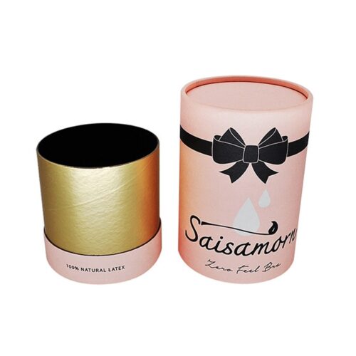 Custom Printing Pink Cardboard Paper Tubes Boxes Packaging for Underwear Bra