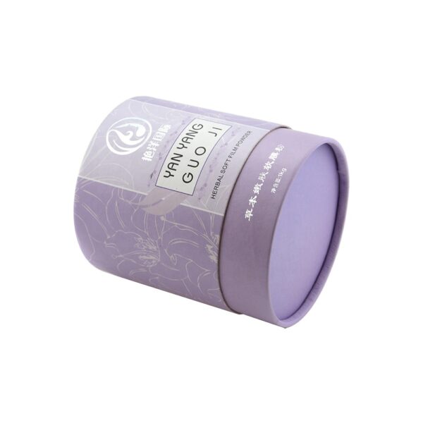 Custom Recyclable Cylinder Paper Cardboard Tube Box for Powder Face Mask Packaging