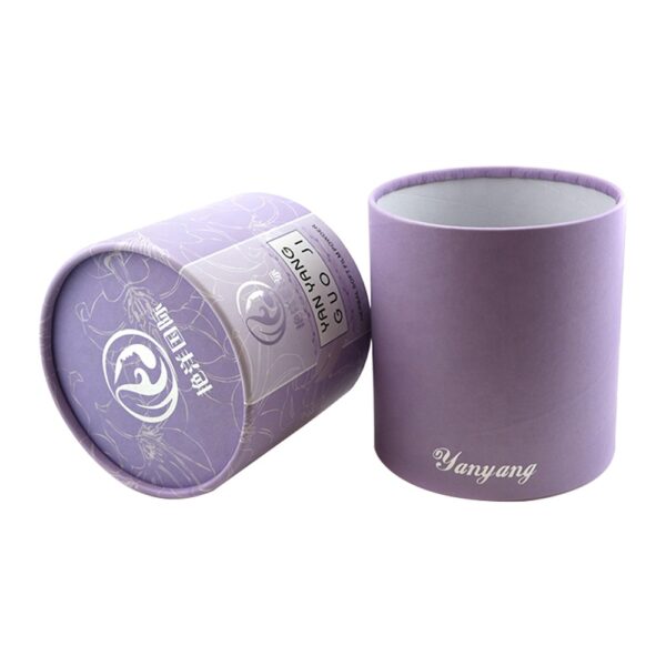 Custom Recyclable Cylinder Paper Cardboard Tube Box for Powder Face Mask Packaging