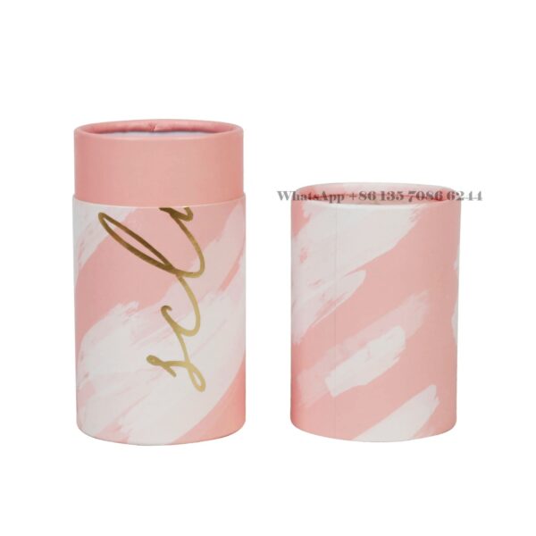 Custom Recycled Makeup Brush Paper Round Cylinder Tubes Box