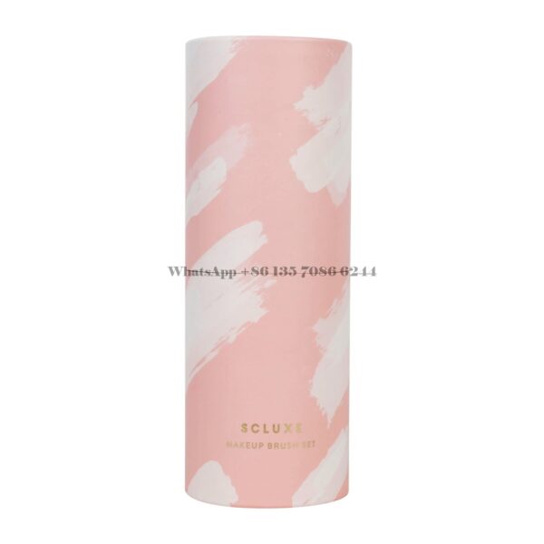 Custom Recycled Makeup Brush Paper Round Cylinder Tubes Box
