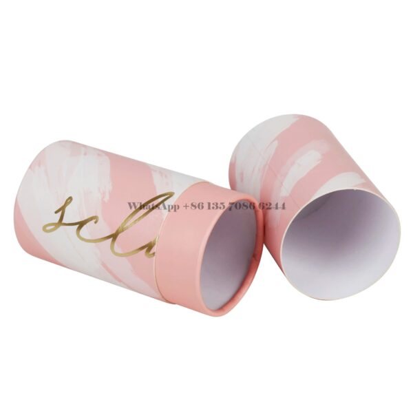 Custom Recycled Makeup Brush Paper Round Cylinder Tubes Box