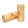 Custom Rose Gold Cardboard Round Tube Boxes Paper Cylinder Cosmetic Power Packaging Tubes