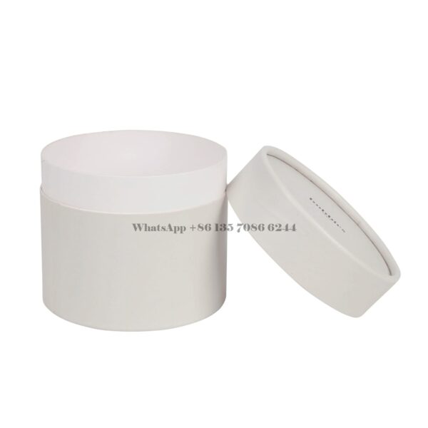 Custom Round Shape Scented Candle Cardboard Tube Packaging