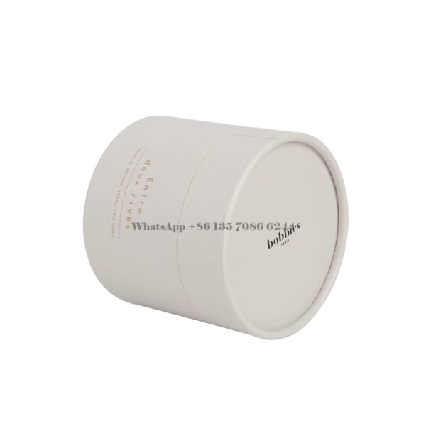Custom Round Shape Scented Candle Cardboard Tube Packaging