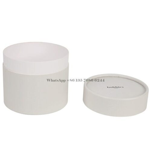 Custom Round Shape Scented Candle Cardboard Tube Packaging