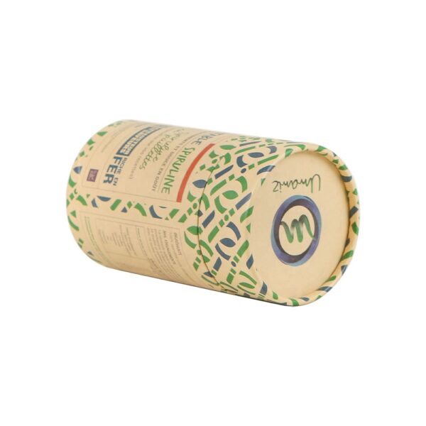 Custom Spice Paper Canister Seasoning Paper Cans Salt Paper Tube Packaging with Metal Plate