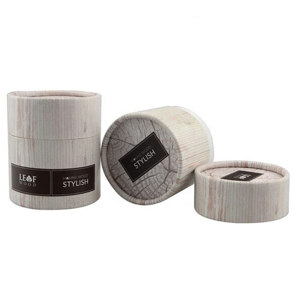 Customized Cardboard Tube Boxes, Paperboard Cylinder Boxes for Tobacco Leaf Wrapper