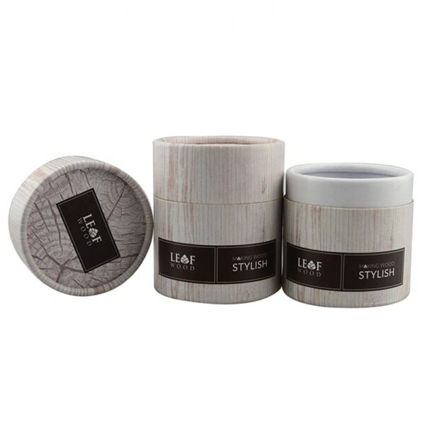 Customized Cardboard Tube Boxes, Paperboard Cylinder Boxes for Tobacco Leaf Wrapper