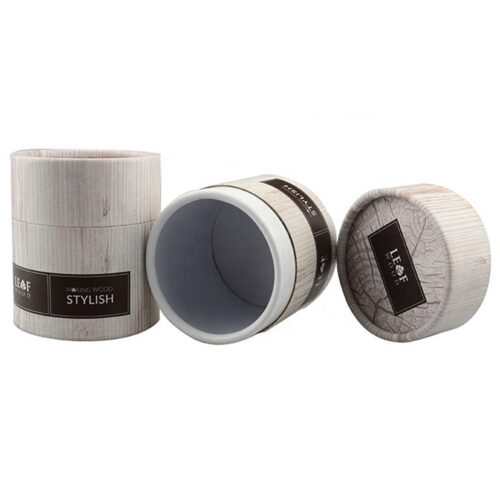 Customized Cardboard Tube Boxes, Paperboard Cylinder Boxes for Tobacco Leaf Wrapper